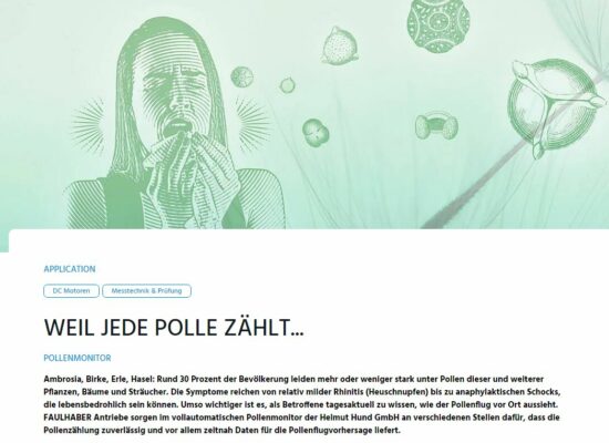 Screenshoit Artikel Pollenmonitor